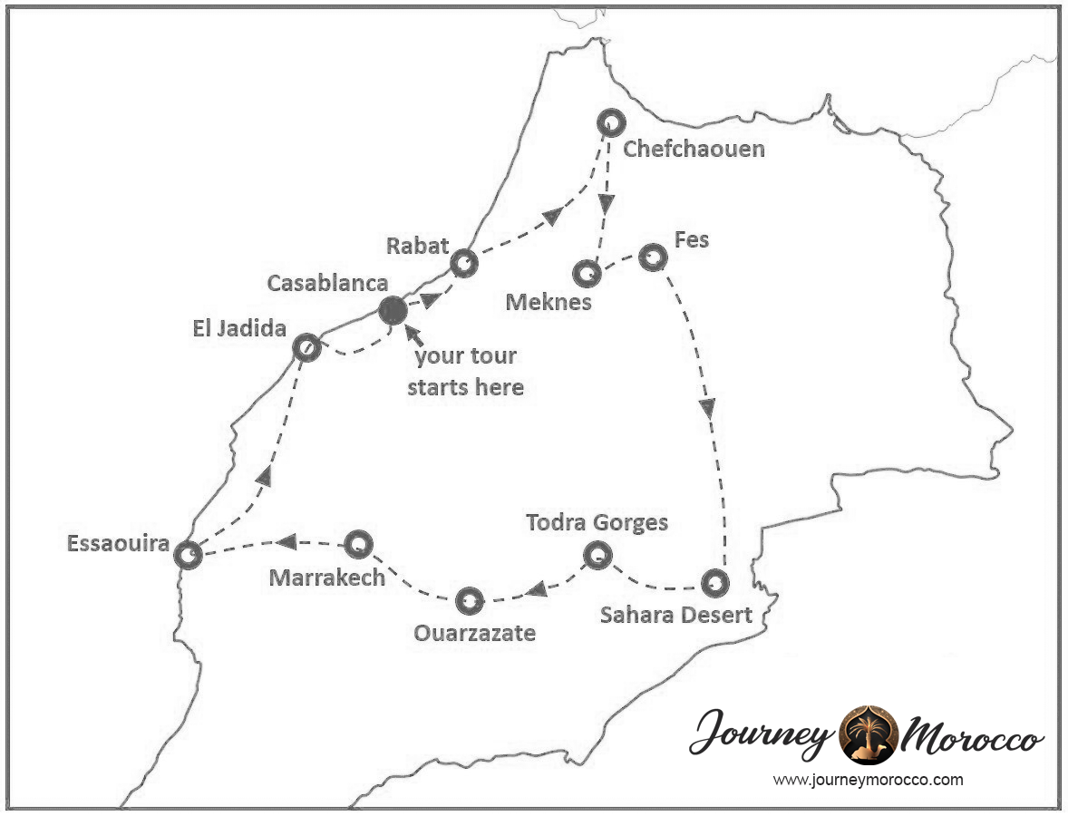 14-Day Majesty of Morocco Private Tour – 4.5 Star Luxury