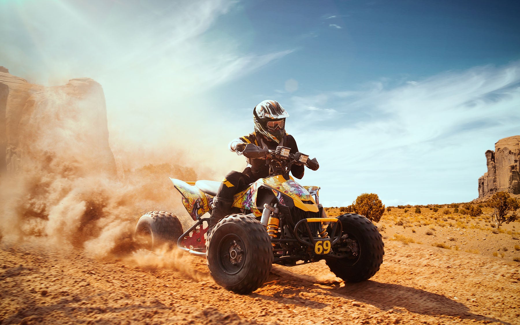 Quad Bike Agafay Desert Adreniline Rush from Marrakech, Morocco