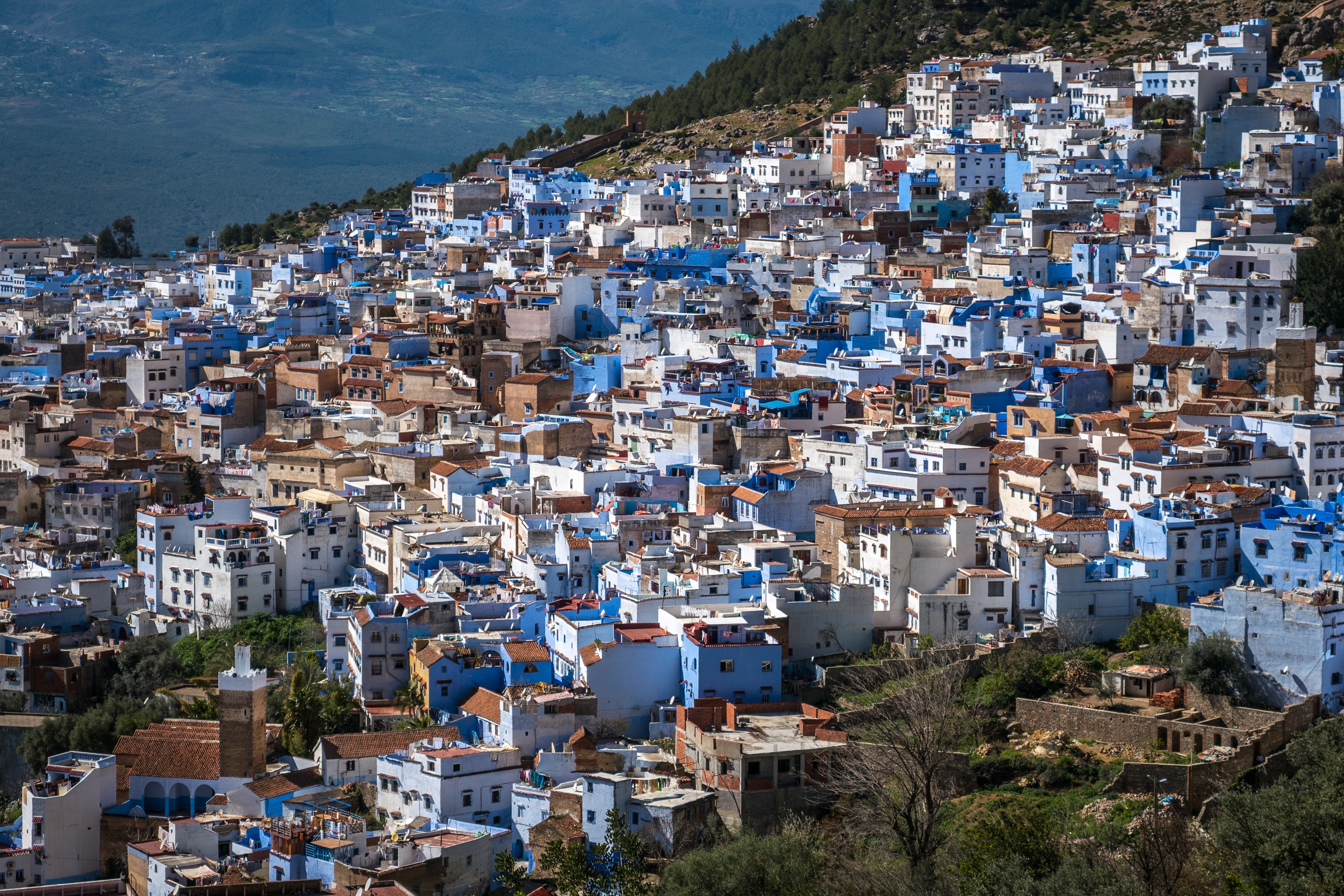 2-Day Wilderness Immersion: Chefchaouen with Akchour Waterfalls & Hike to Bridge of God from Casablanca