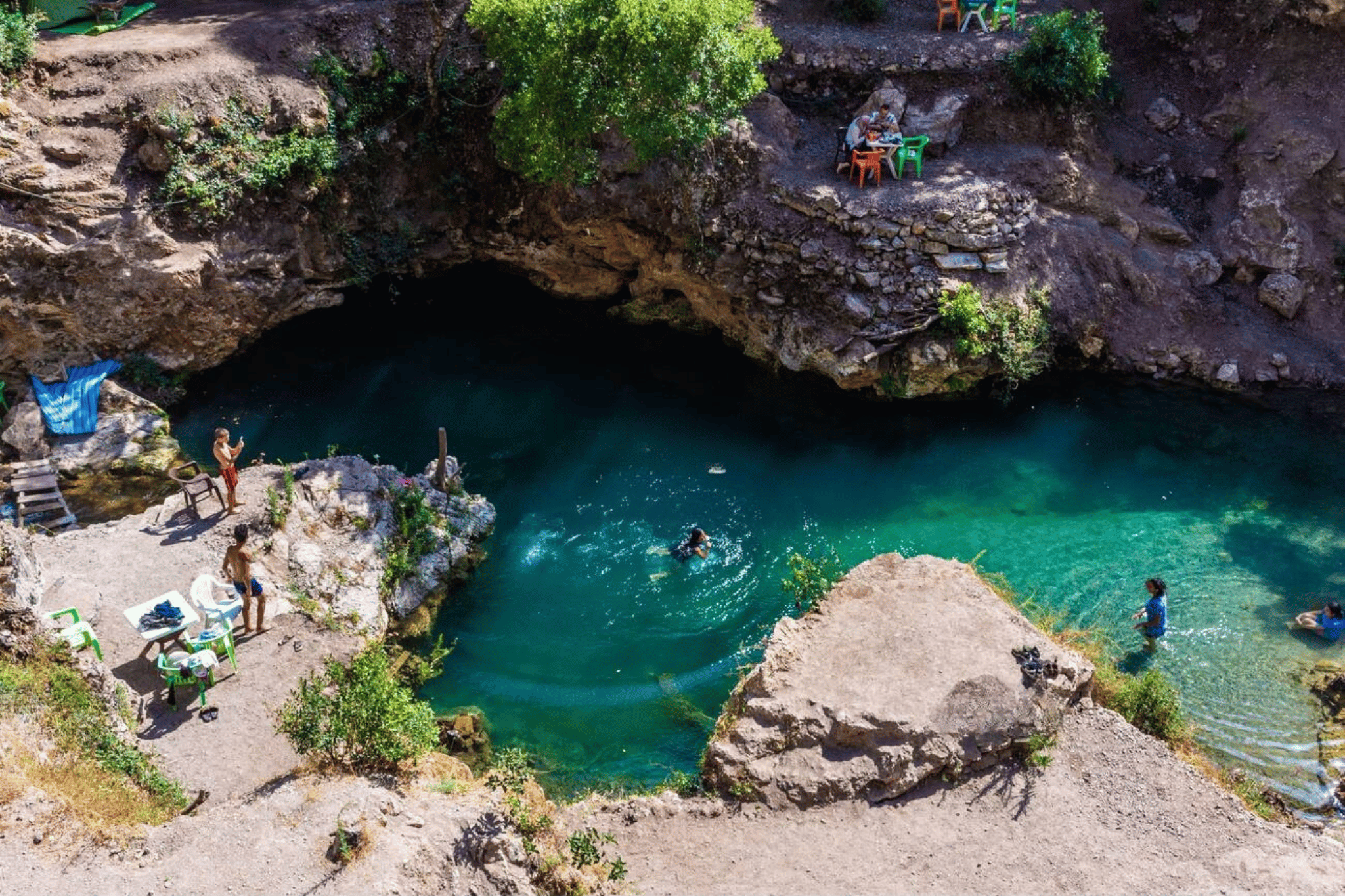 2-Day Wilderness Immersion: Chefchaouen with Akchour Waterfalls & Hike to Bridge of God from Casablanca
