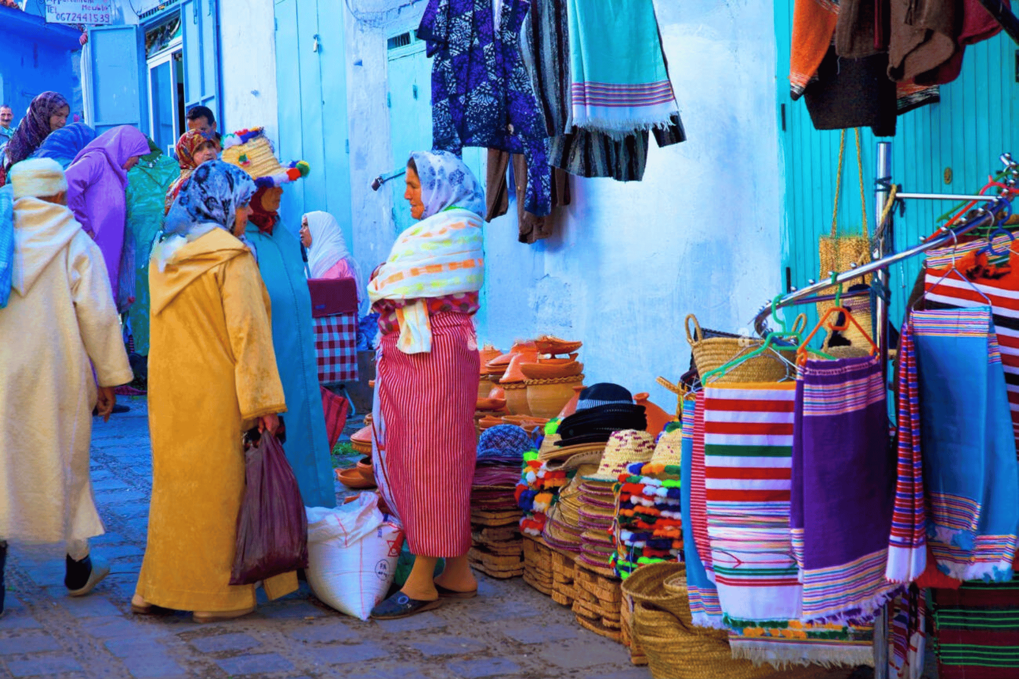 2-Day Wilderness Immersion: Chefchaouen with Akchour Waterfalls & Hike to Bridge of God from Casablanca