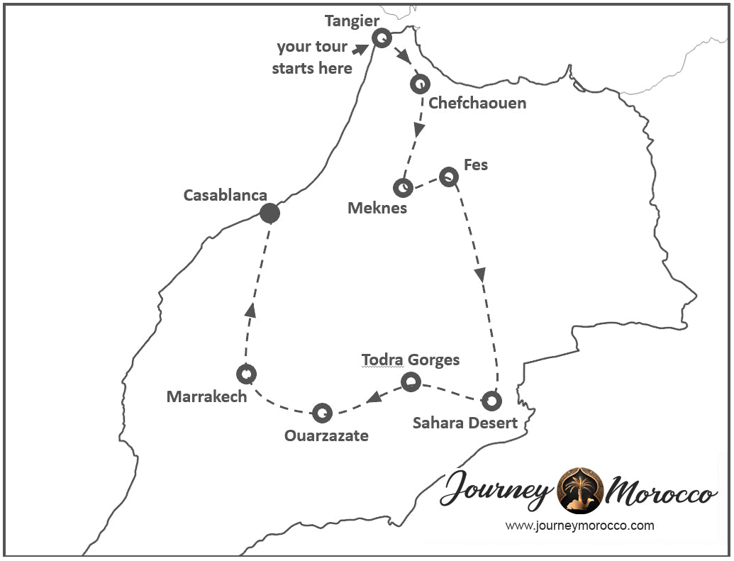 11-Day Secrets of the Sahara Private Tour from Spain – 4.5 Star Luxury